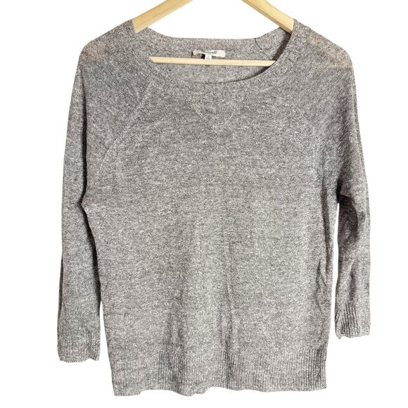 Madewell Sweaters - Madewell Gray Long Sleeve Crewneck Knit Classic Pullover Sweater Size Small